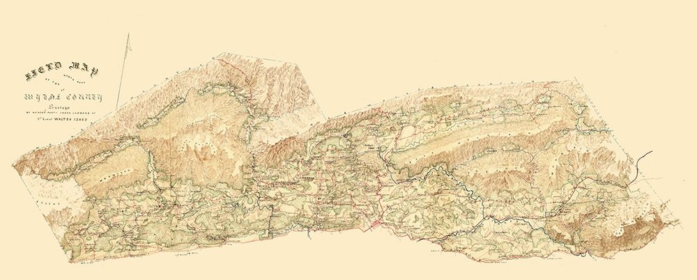 Wythe County North Virginia - Matthews 1860