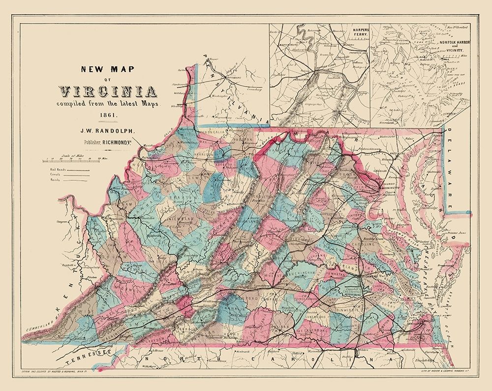 Virginia, West Virginia - Hoyer 1861