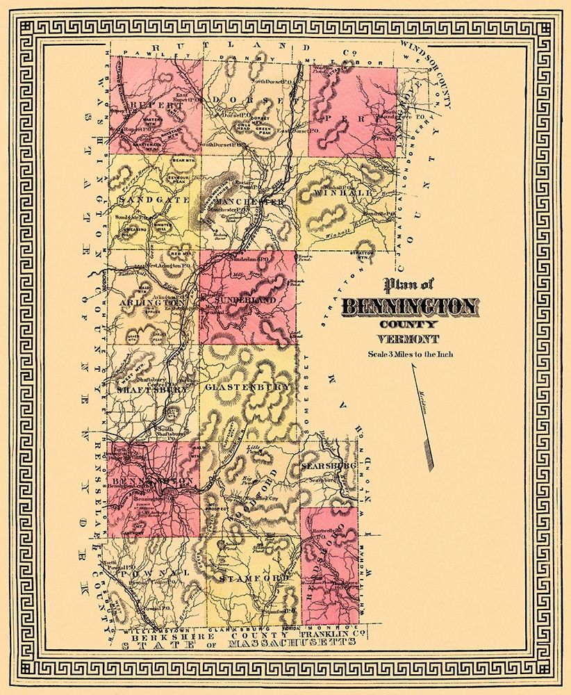 Bennington Vermont - Beers 1876