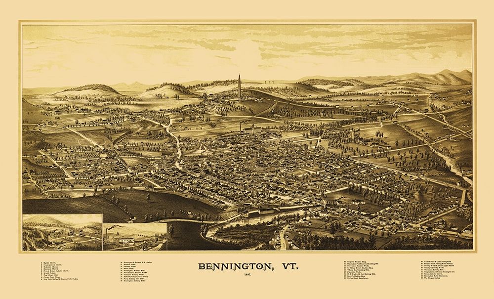 Bennington Vermont - Burleigh 1887