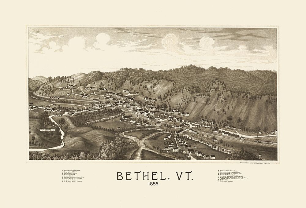 Bethel Vermont - Burleigh 1886