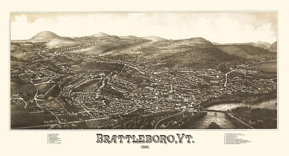 Brattleboro Vermont - Burleigh 1886
