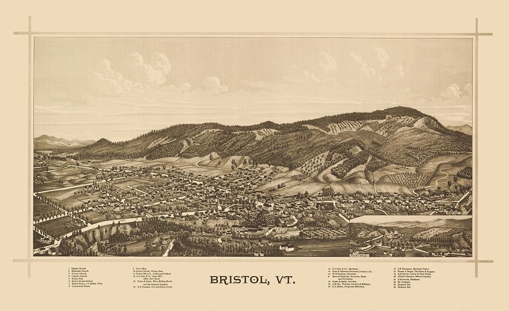 Bristol Vermont - Norris 1889