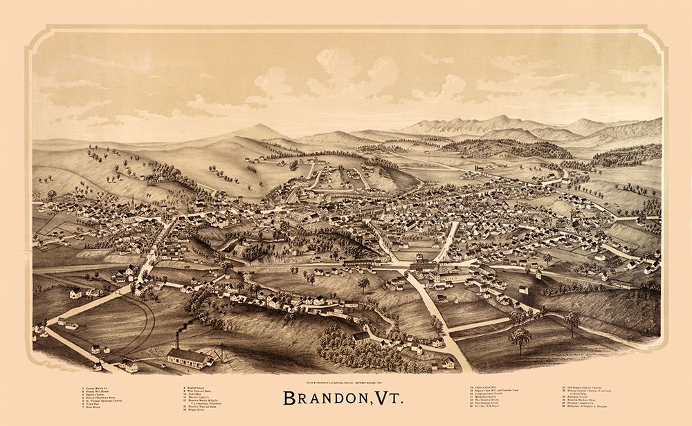 Brandon Vermont - Burleigh 1890