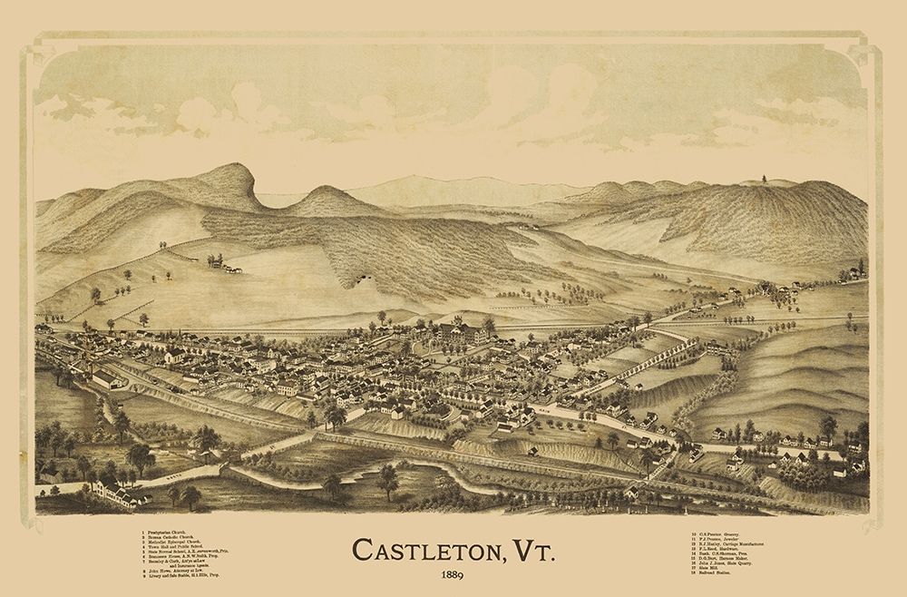 Castleton Vermont - Burleigh 1889