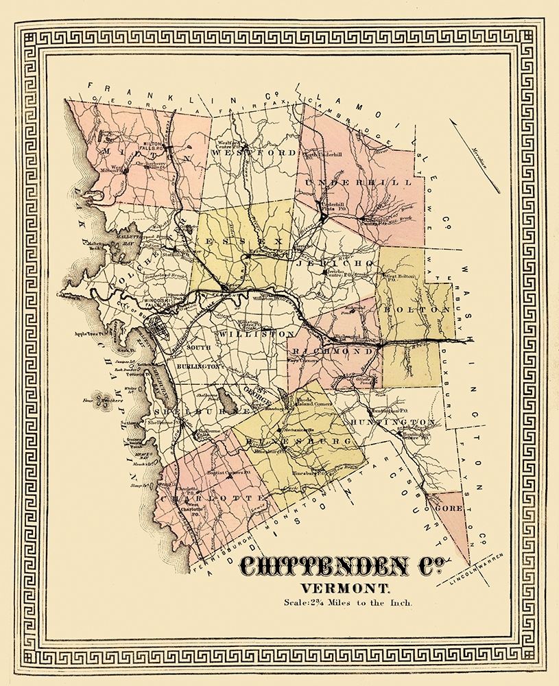 Chittenden Vermont - Beers 1878