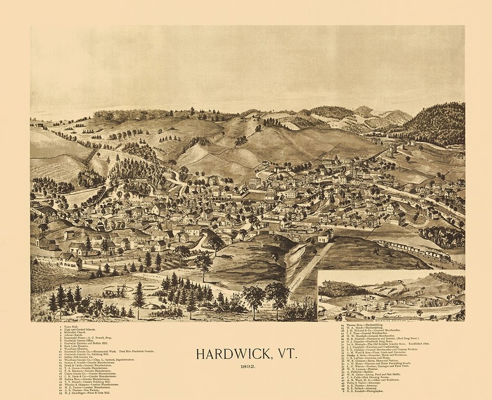 Hardwick Vermont - Norris 1892