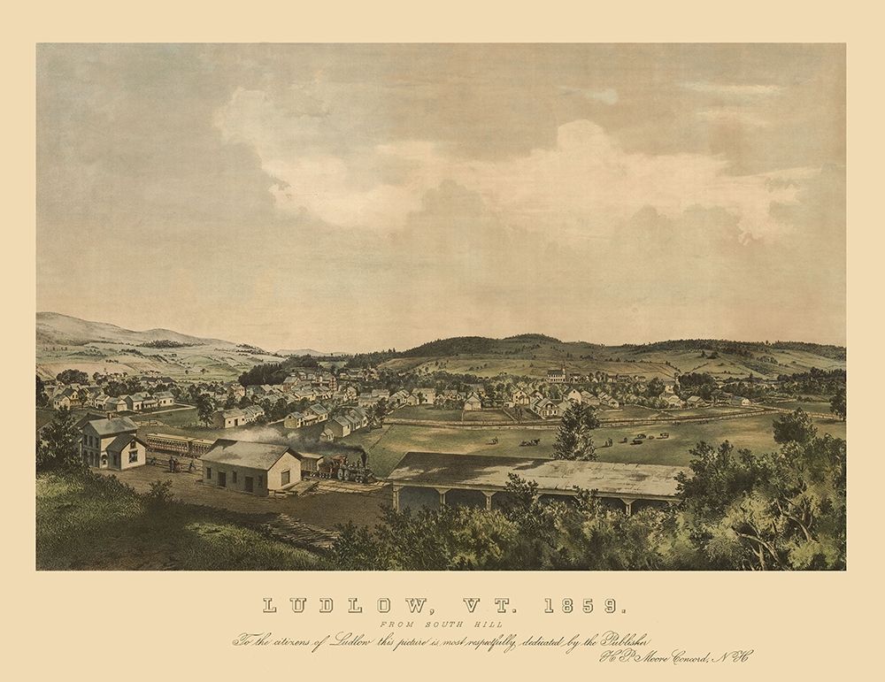 Ludlow Vermont - Moore 1859