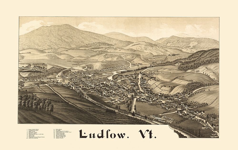 Ludlow Vermont - Burleigh 1885