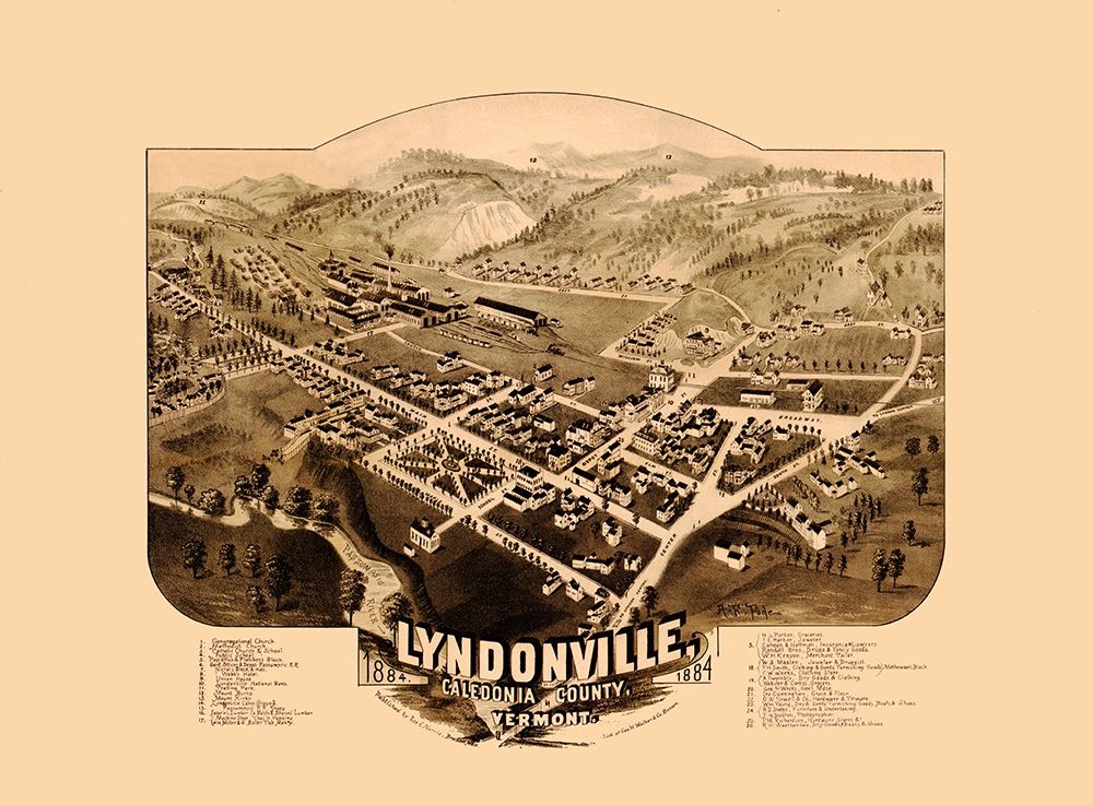 Lyndonville Vermont - Norris 1884