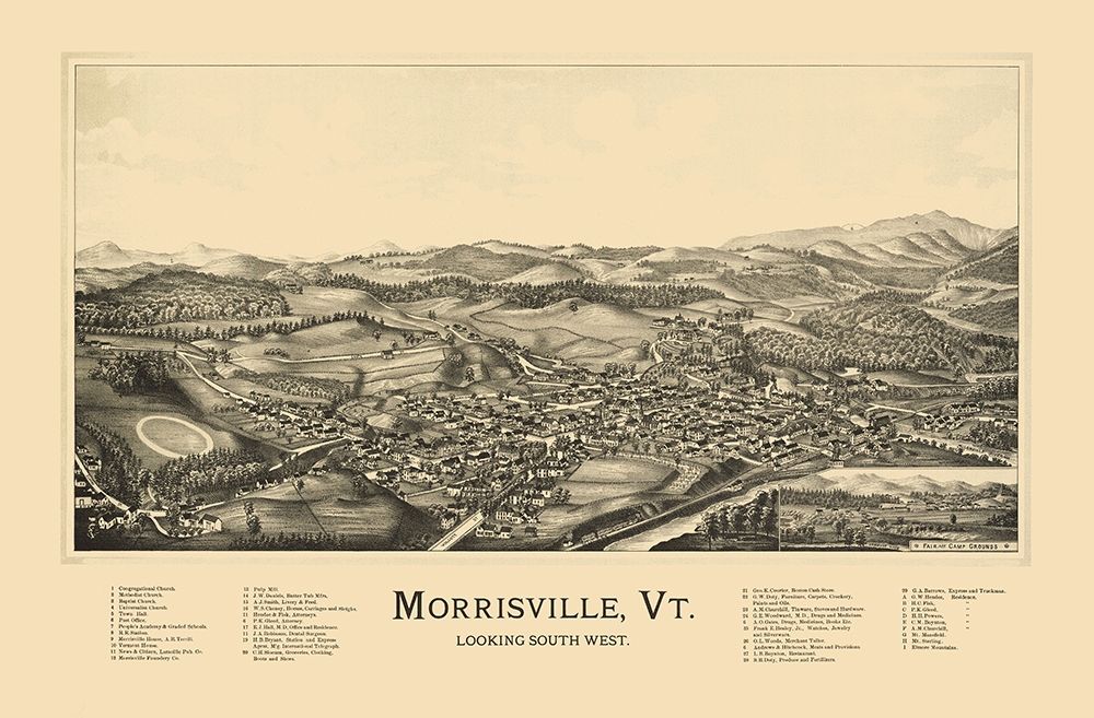 Morrisville Vermont - Norris 1889