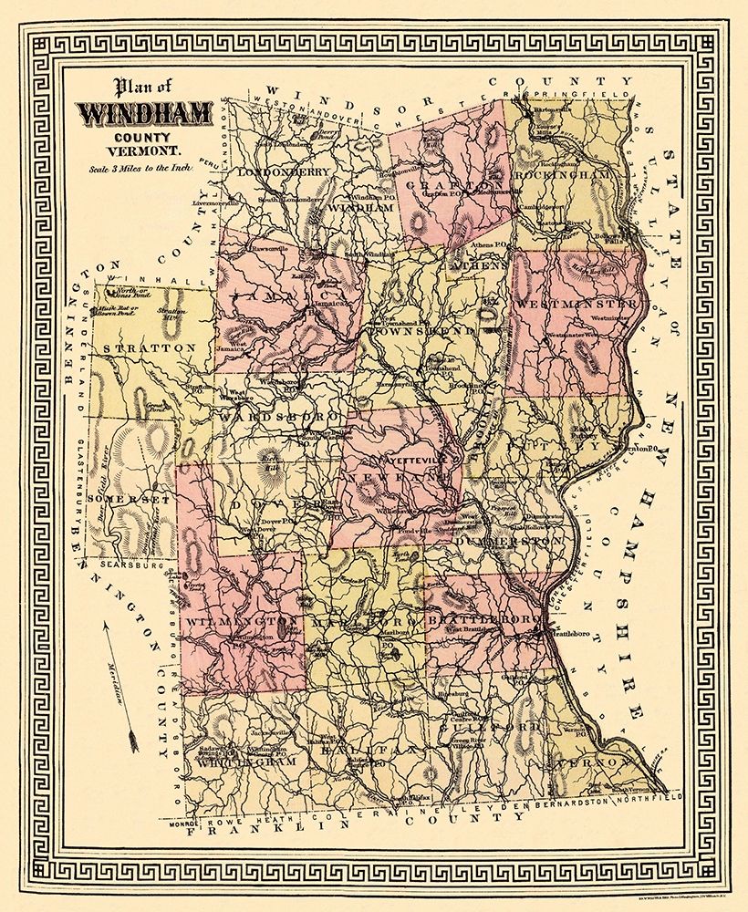 Windham Vermont - Beers 1876