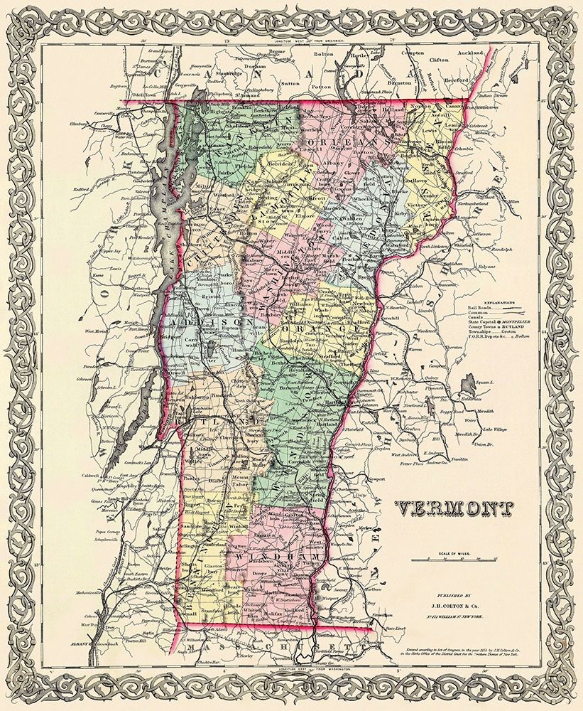 Vermont - Colton 1855