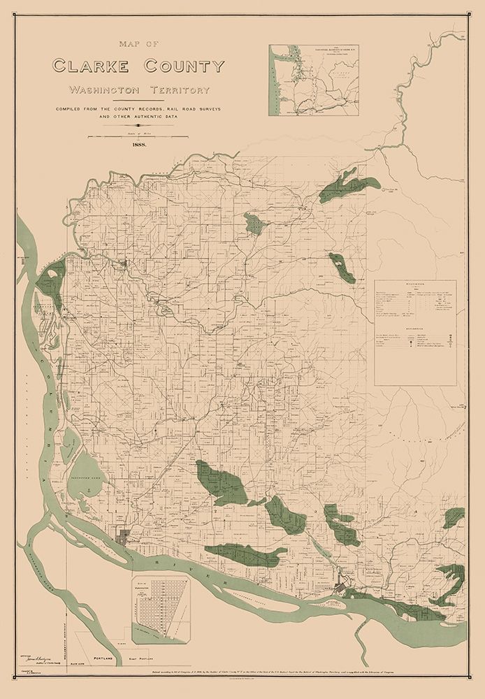 Clarke County Washington - Habersham 1888