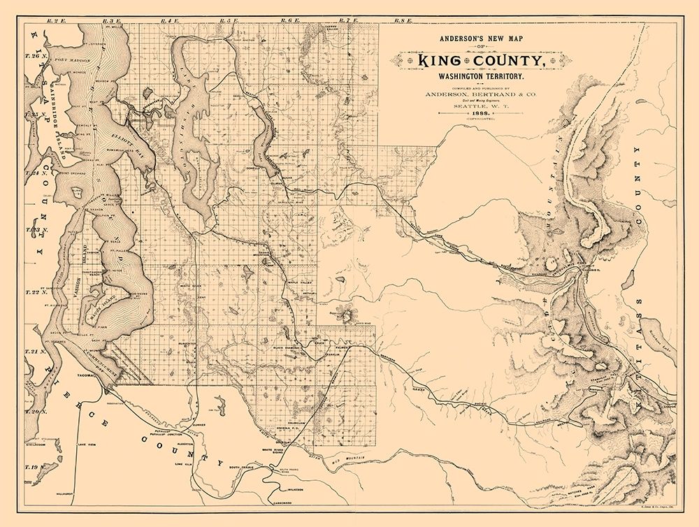 King County Washington - Anderson 1888