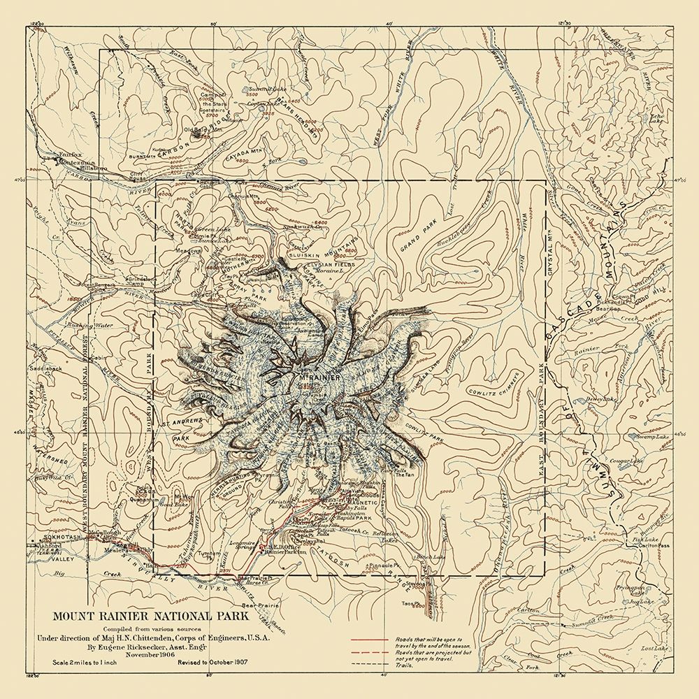 Mount Rainier National Park - 1907