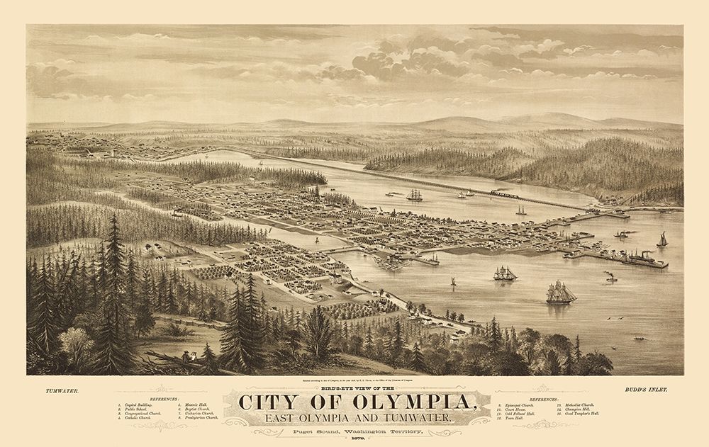 Olympia Washington - Glover 1879