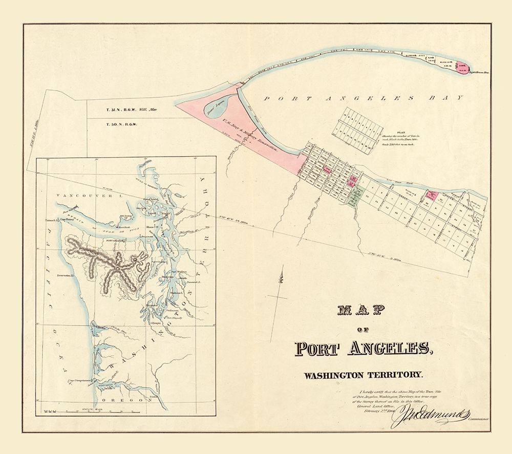 Port Angeles Washington - Edmunds 1864
