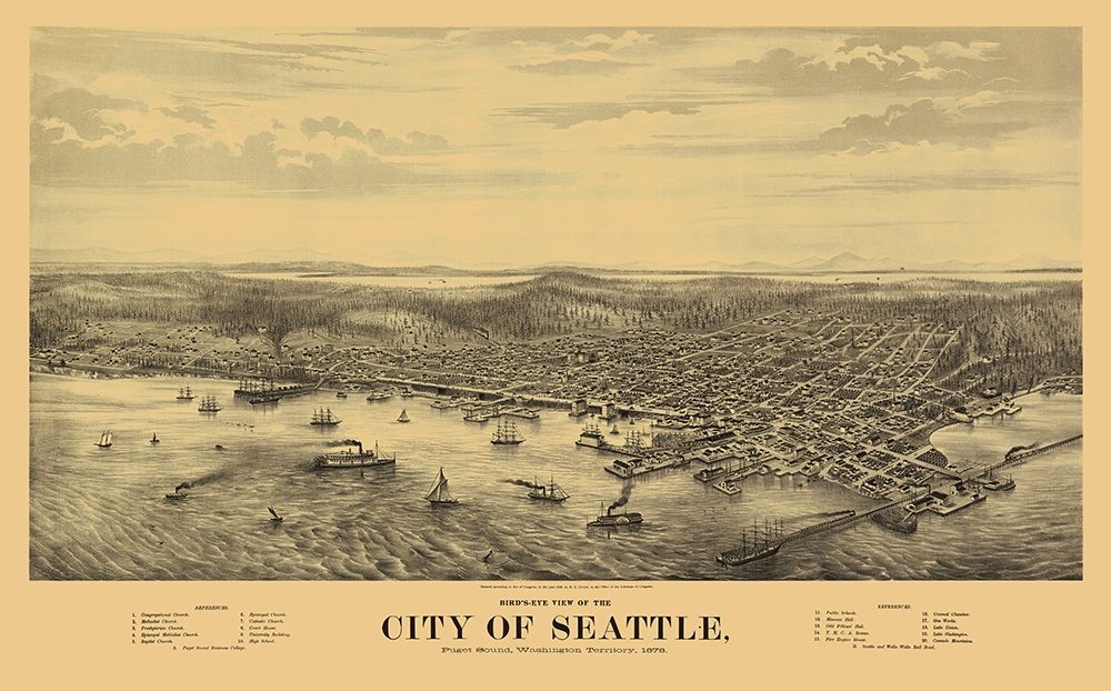 Seattle Washington - Glover 1878