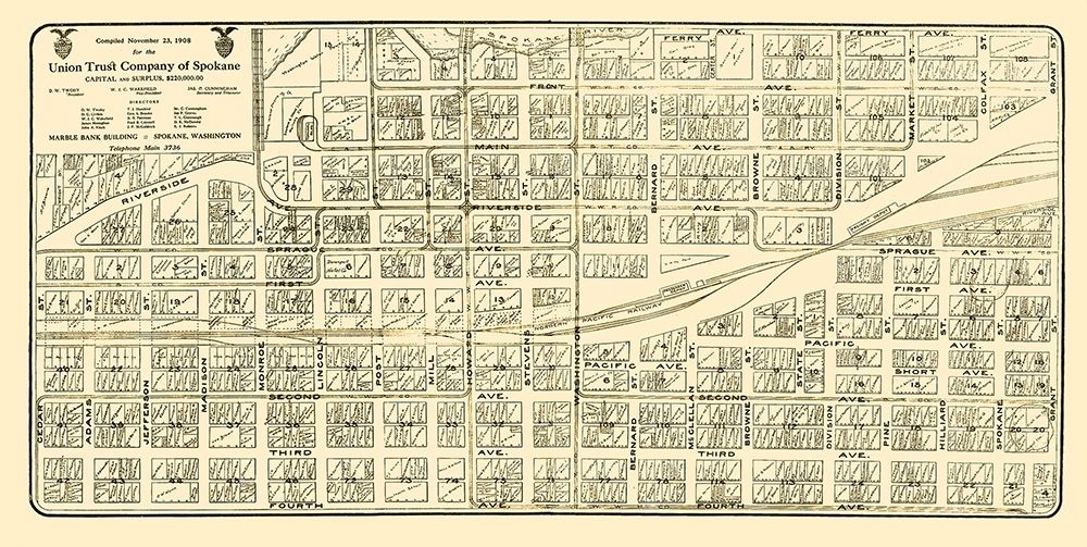 Spokane Washington Landowner - Davis 1908