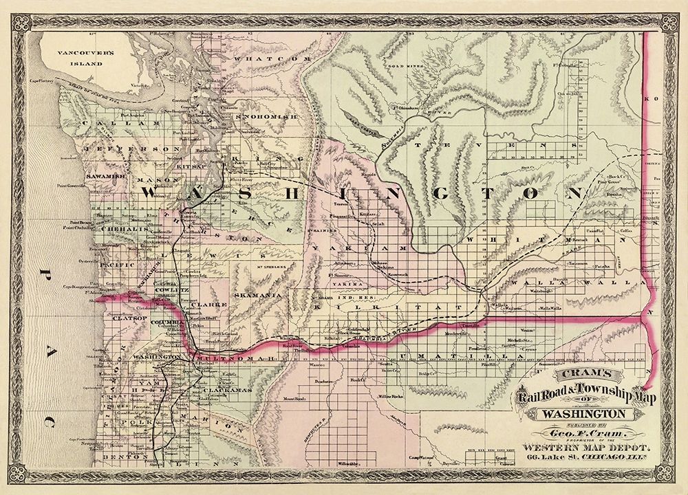 Washington - Cram 1875