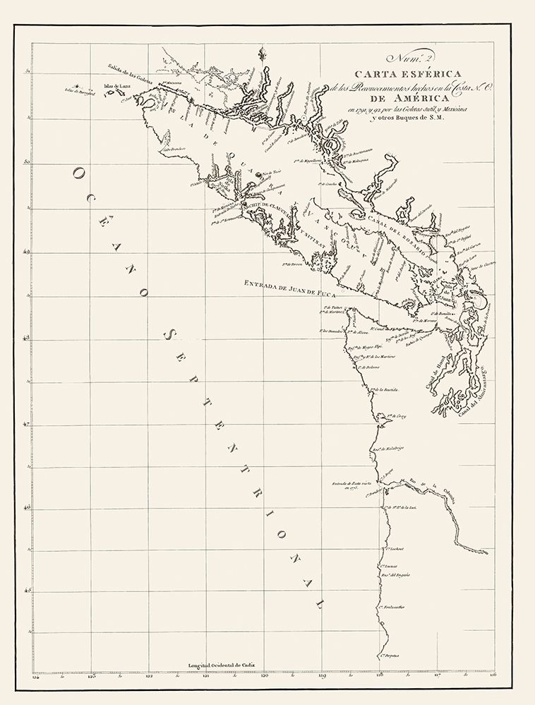 Washington Coast, Vancouver Island - Beques 1791