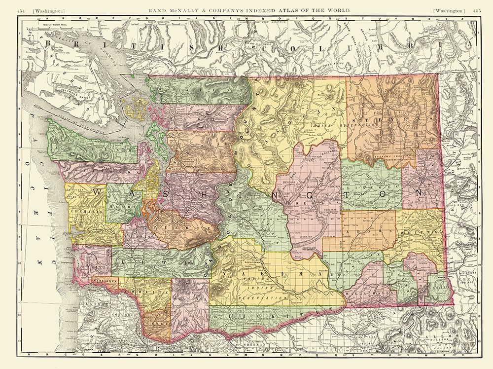 Washington - Rand McNally 1880