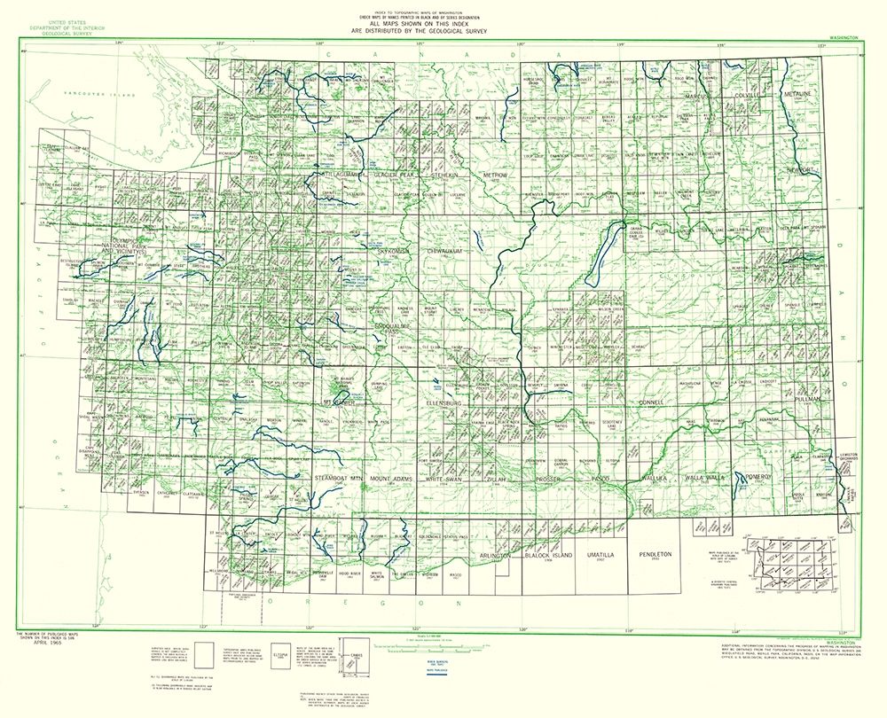 Washington Washington Quad - USGS 1965