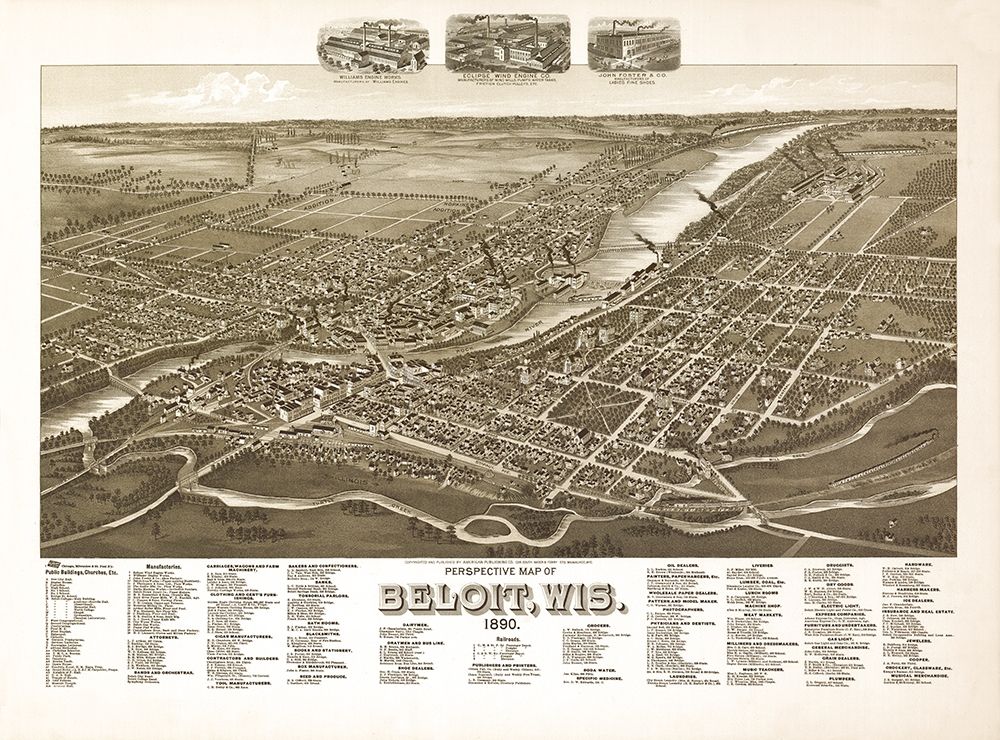 Beloit Wisconsin - American Pub Co 1890