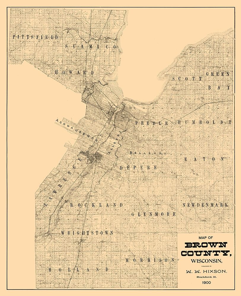 Brown County Wisconsin - Hixon 1900