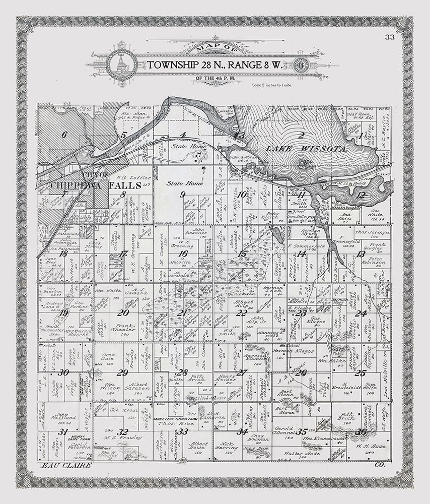 Chippewa Falls - Township 28 N., Range 8 W.