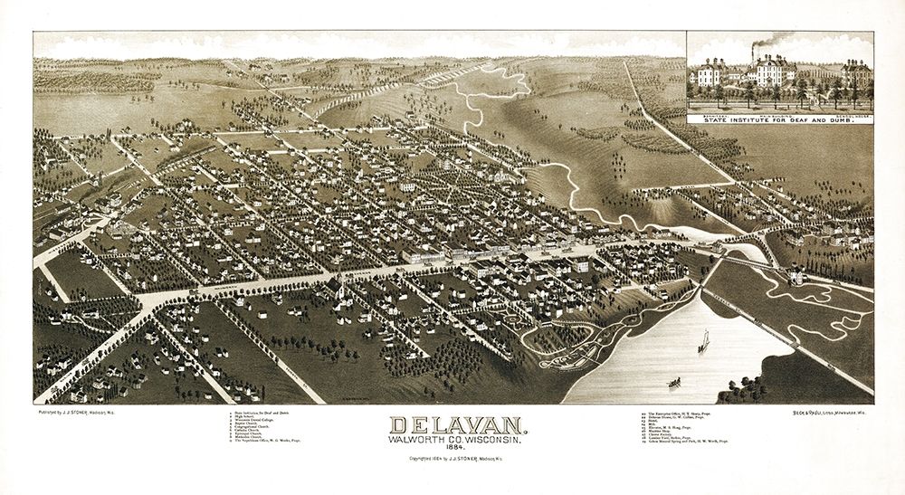 Delavan Wisconsin - Stoner 1884