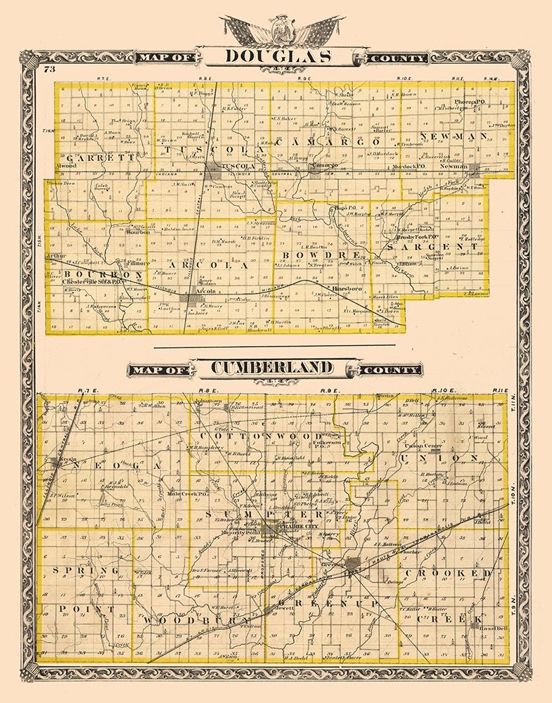Douglas  Cumberland County  Wisconsin - Beers 1876