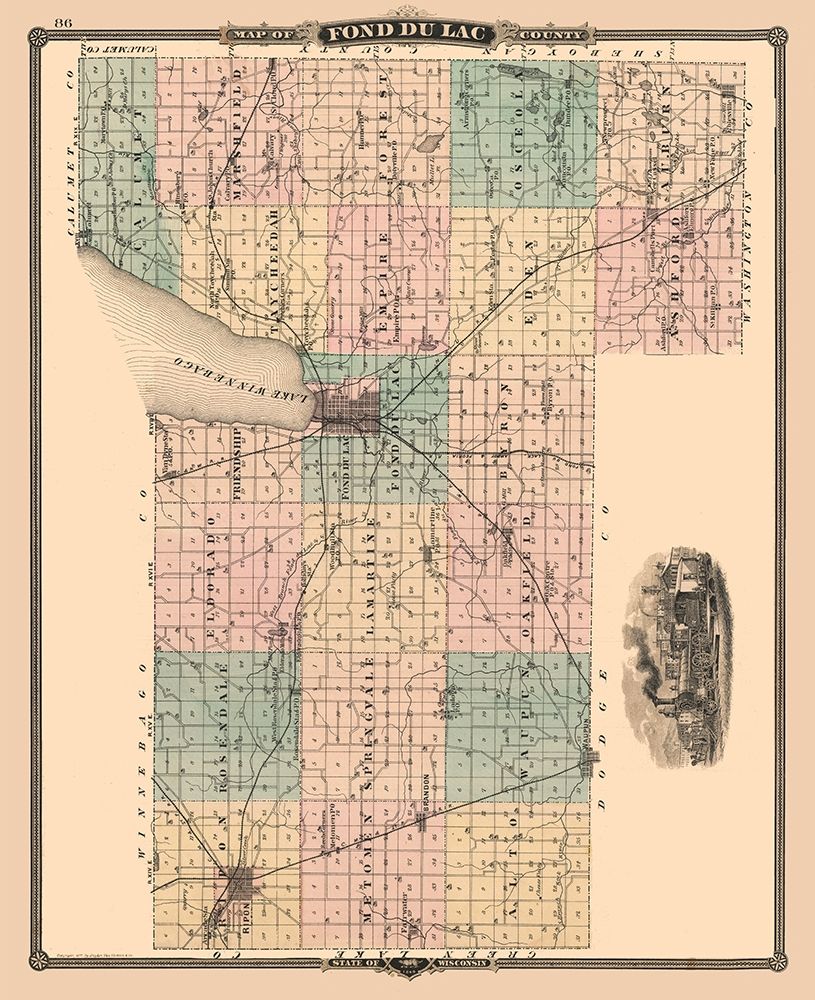 Fond du Lac  Wisconsin - Snyder 1848