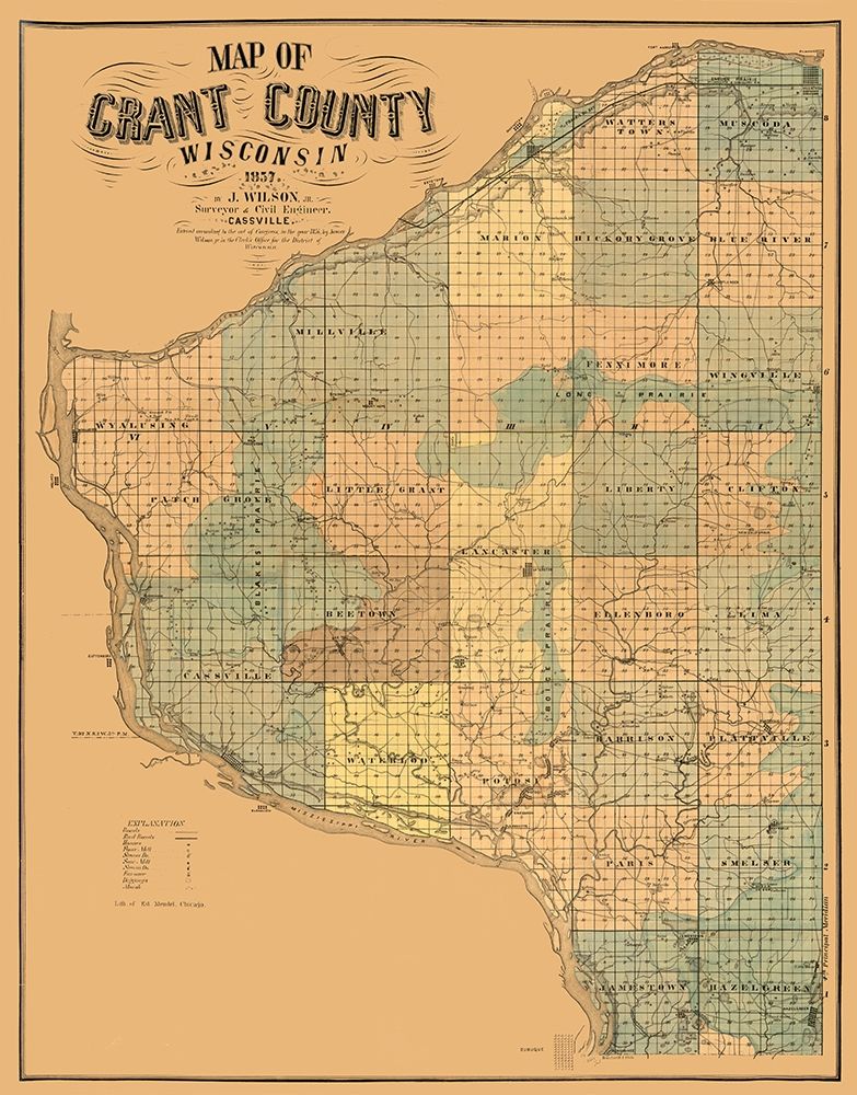 Grant County Wisconsin - Wilson 1857
