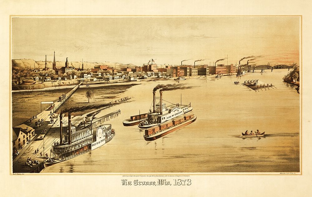 La Crosse Wisconsin - Ellsbury 1873