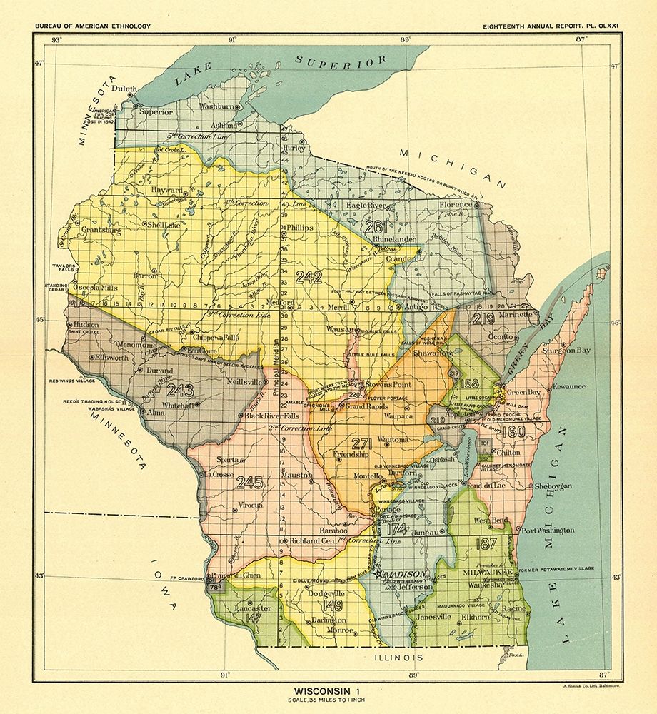 Wisconsin - Lake Superior - Hoen 1896