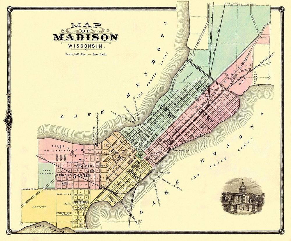Madison Wisconsin - Snyder 1878