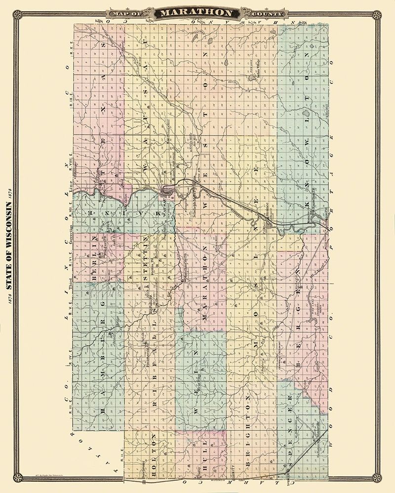 Marathon Wisconsin Landowner - Snyder 1878