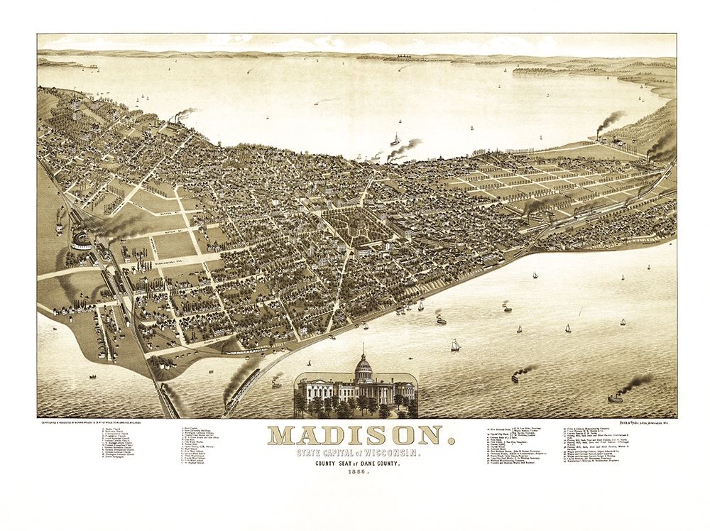 Madison Wisconsin - Norris 1885