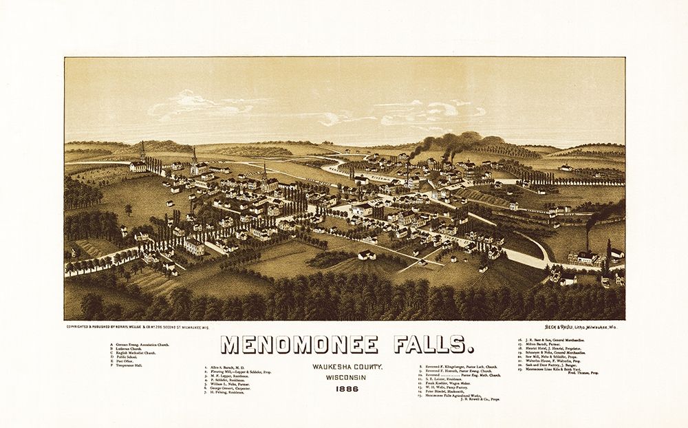 Menomonee Falls Wisconsin - Norris 1886