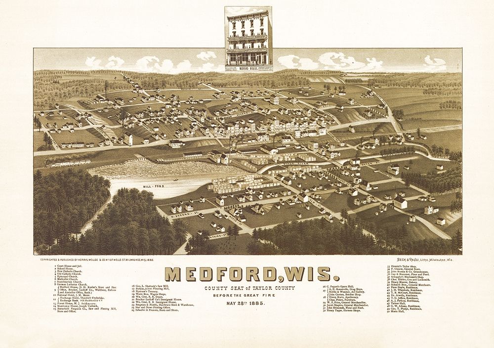 Medford Wisconsin - Norris 1885