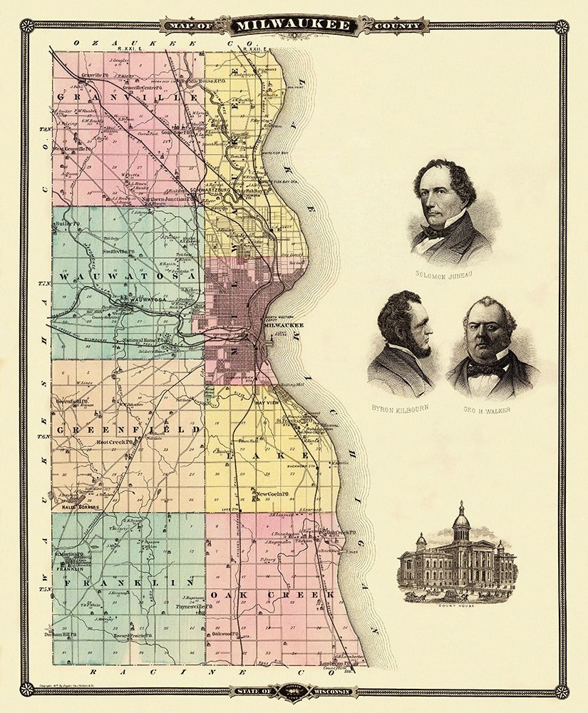 Milwaukee Wisconsin Landowner - Snyder 1878