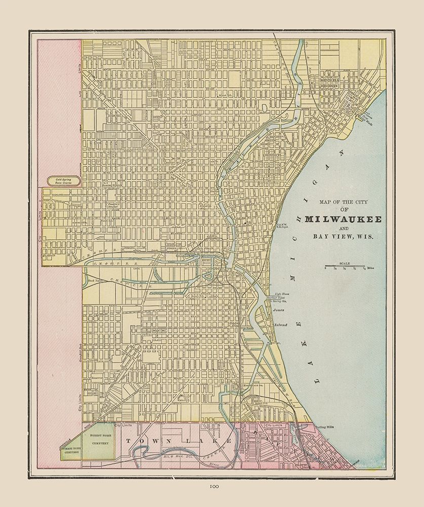 Milwaukee  Wisconsin - Cram 1892