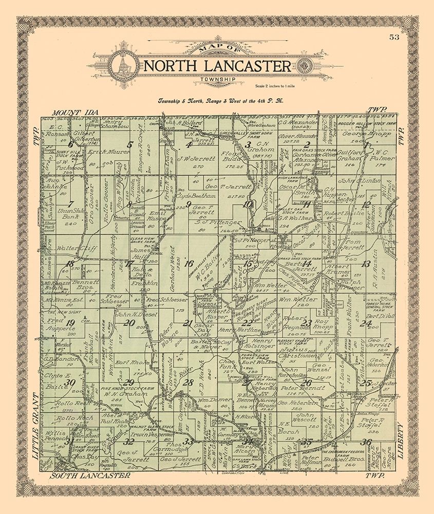 North Lancaster  Wisconsin - Ogle 1918