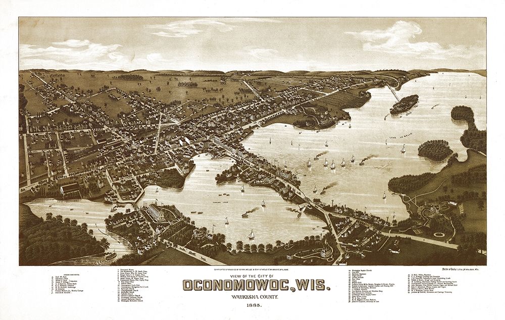 Oconomowoc Wisconsin - Norris 1885