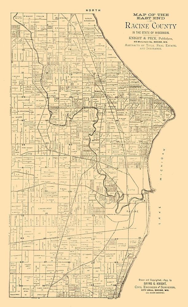 Racine County Wisconsin - Knight 1893