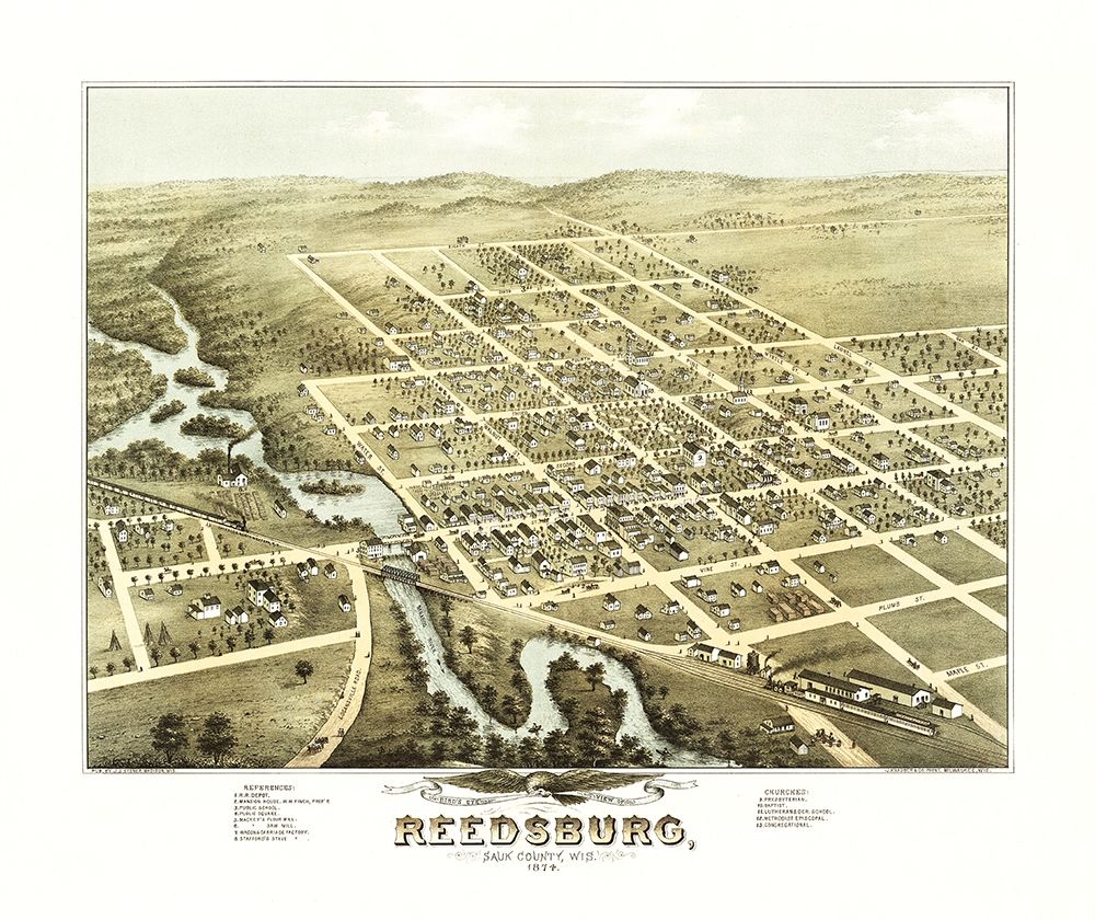 Reedsburg Wisconsin - Stoner 1874