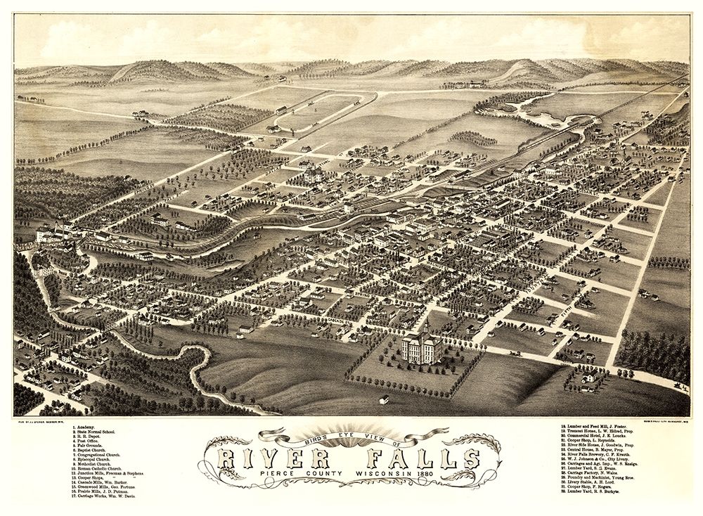 River Falls Wisconsin - Stoner 1880