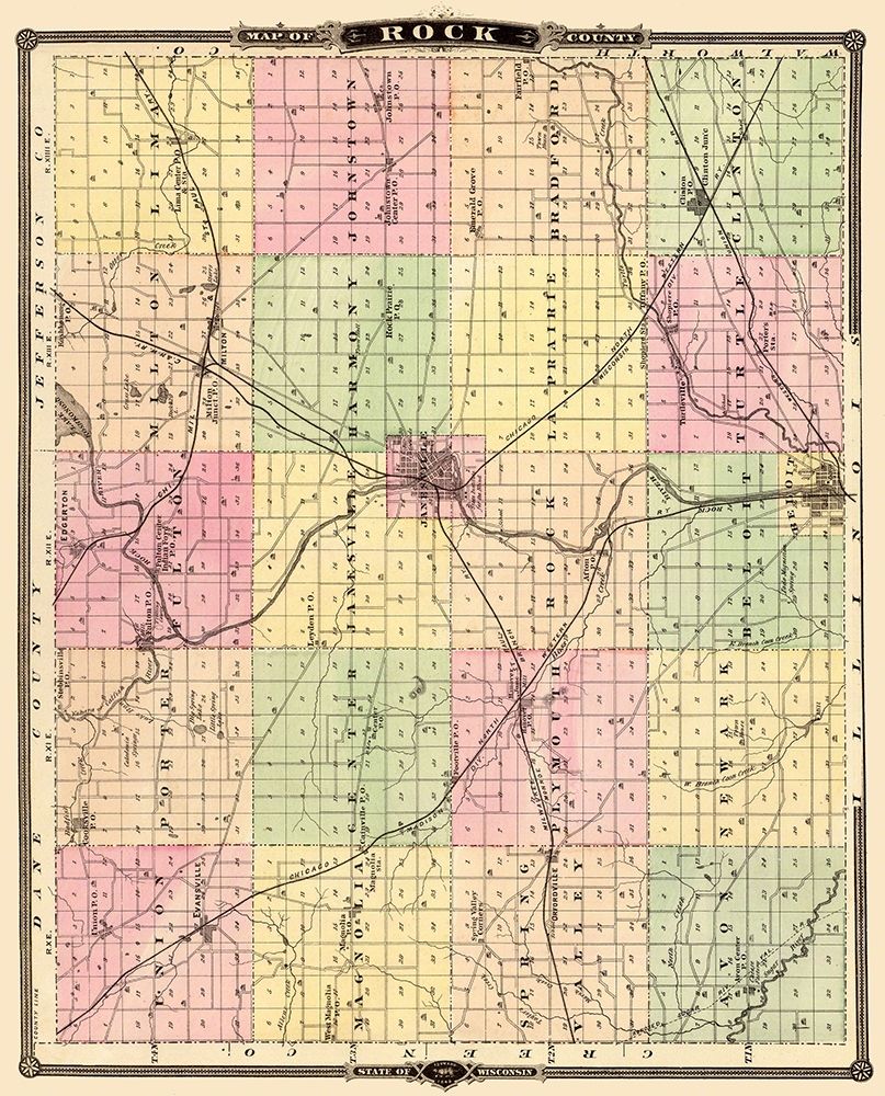 Rock Wisconsin - Snyder 1878